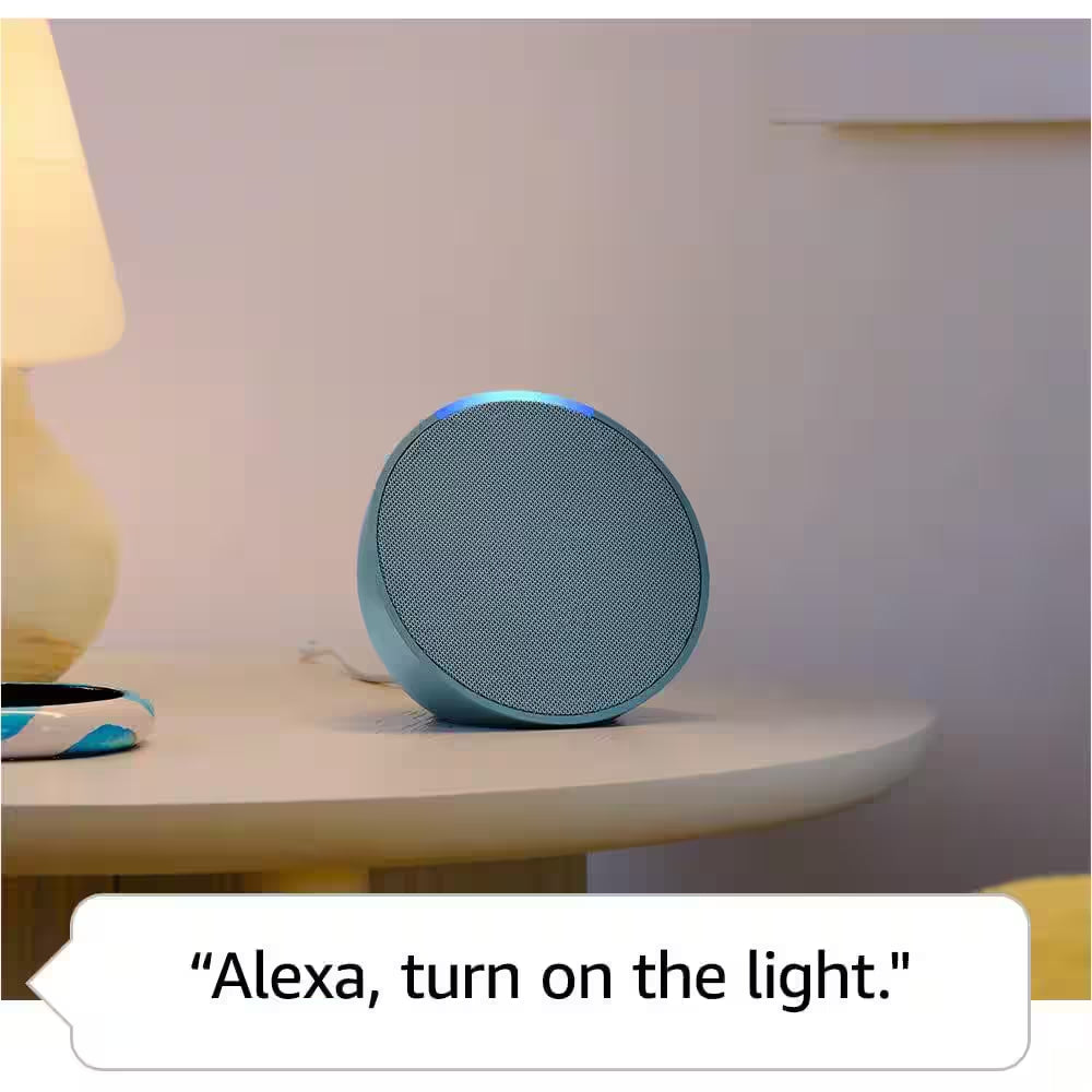 Echo Pop (1St Gen) Full Sound Compact Smart Speaker with Alexa, Charcoal