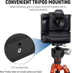 VG-C4EM Battery Grip for Sony A7IV A7R IV A7V A7M4 A9II, Vertical Hand Grip with Dual NP-FZ100 Slots, Ergonomic Non-Slip Design