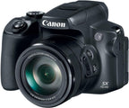 Canon Powershot SX70 20.3MP Digital Camera 65X Optical Zoom Lens 4K Video 3-Inch LCD Tilt Screen (Black) | 20.3MP 1/2.3 CMOS, 4K Video, Digic 8, WI-FI and Bluetooth
