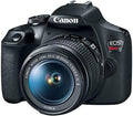 Canon EOS Rebel T7 DSLR Camera EF-S 18-55Mm F/3.5-5.6 Is II Lens Kit, 24.1 Megapixel CMOS (APS-C) Sensor, Full HD Videos, Built-In Wi-Fi, Beginner Photographers, Digital Camera, Black | 24.1MP Aps-C CMOS, Full HD 1080P, Built-In WI-FI and Nfc, Iso 100-6400, Ef-S 18-55Mm Is Ii Kit Lens