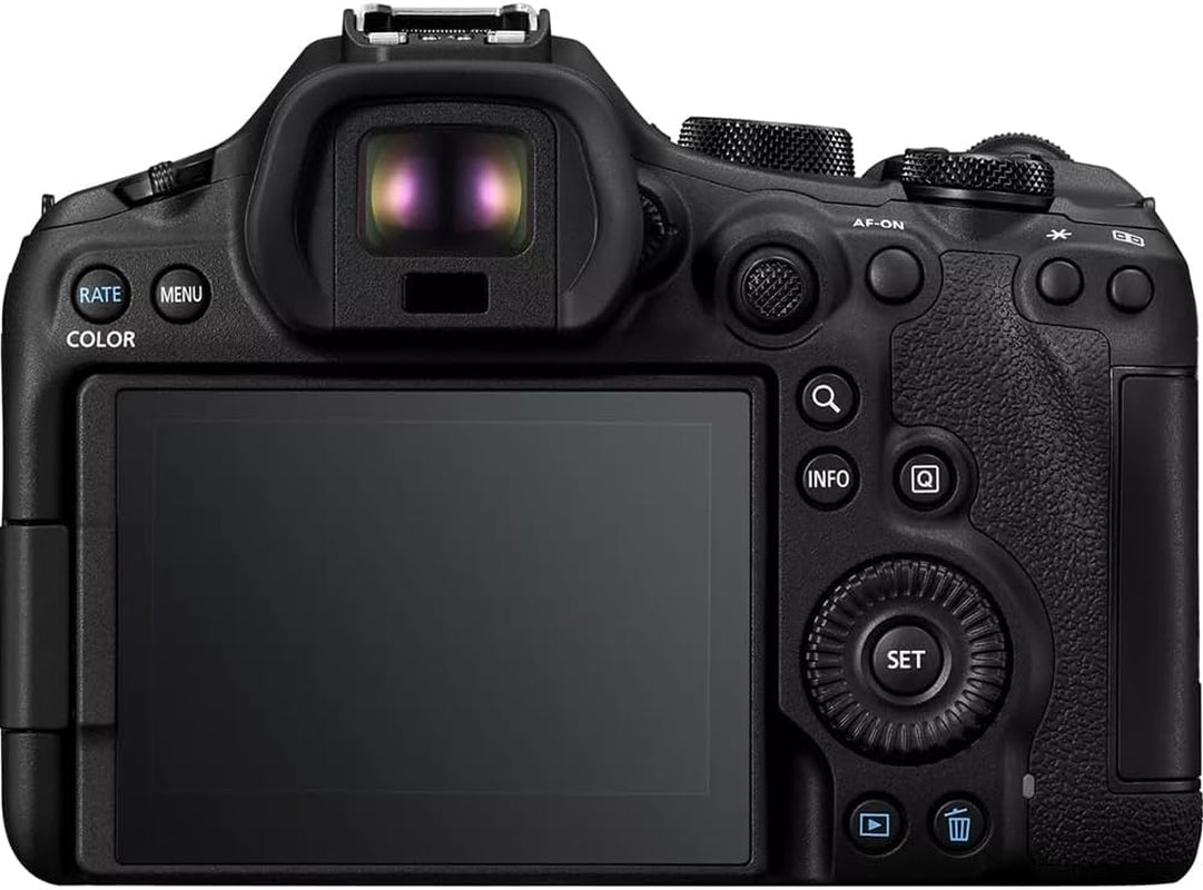 Canon EOS R6 Mark III Full Frame Mirrorless Interchangeable Lens Camera Body 7084C002 32.5MP | 40 FPS | 7K RAW Video | 8.5 Stop IBIS Bundle W/Deco Gear Bag +Microphone +Monopod +Photography Pro Kit