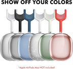 Clear Case for Airpods Max Case Cover Soft TPU Protective Ear Cups Covers Accessories【Anti-Fingerprint, Anti-Scratch & Anti-Dust】 (Glitter)
