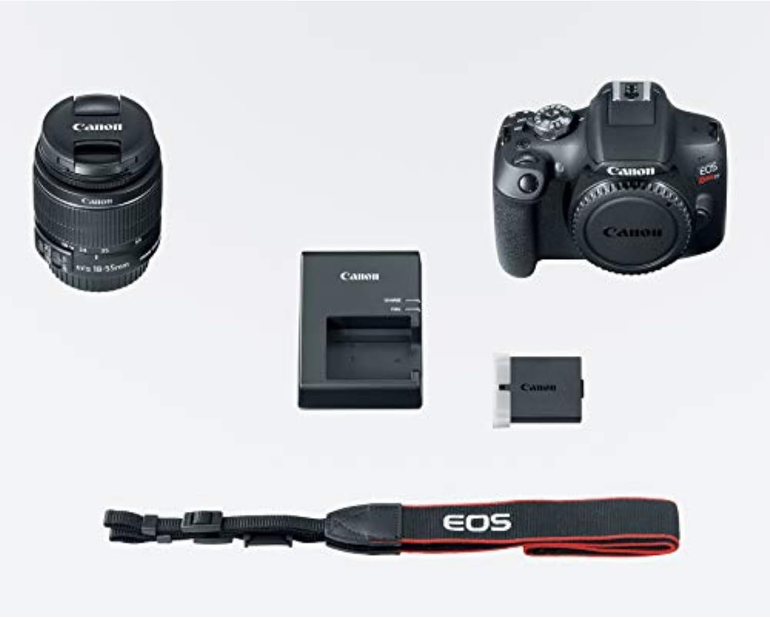 Canon EOS Rebel T7 DSLR Camera EF-S 18-55Mm F/3.5-5.6 Is II Lens Kit, 24.1 Megapixel CMOS (APS-C) Sensor, Full HD Videos, Built-In Wi-Fi, Beginner Photographers, Digital Camera, Black | 24.1MP Aps-C CMOS, Full HD 1080P, Built-In WI-FI and Nfc, Iso 100-6400, Ef-S 18-55Mm Is Ii Kit Lens