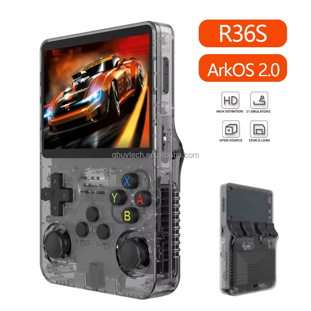 2026 Arkos2.0 R36S Retro Handheld Game Console 3.5" IPS 640*480 Linux RK3326 1GB RAM Gaming Consola R36S 15000 Games PS1 PSP N64