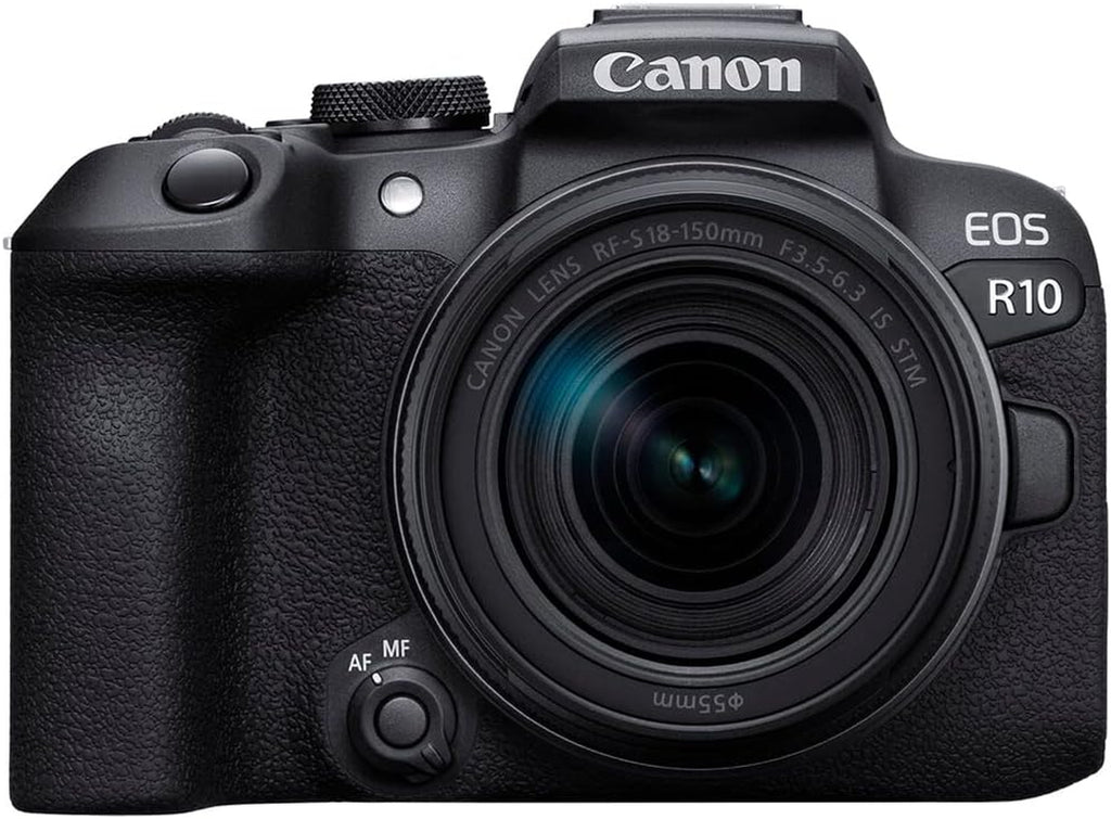 Canon EOS R10 Rf-S18-150Mm F3.5-6.3 Is STM Lens Kit, Mirrorless Vlogging Camera, 24.2 MP, 4K Video, DIGIC X Image Processor, High-Speed Shooting, Subject Tracking, Compact, for Content Creators Black