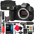 Canon EOS R6 Mark III Full Frame Mirrorless Interchangeable Lens Camera Body 7084C002 32.5MP | 40 FPS | 7K RAW Video | 8.5 Stop IBIS Bundle W/Deco Gear Bag +Microphone +Monopod +Photography Pro Kit