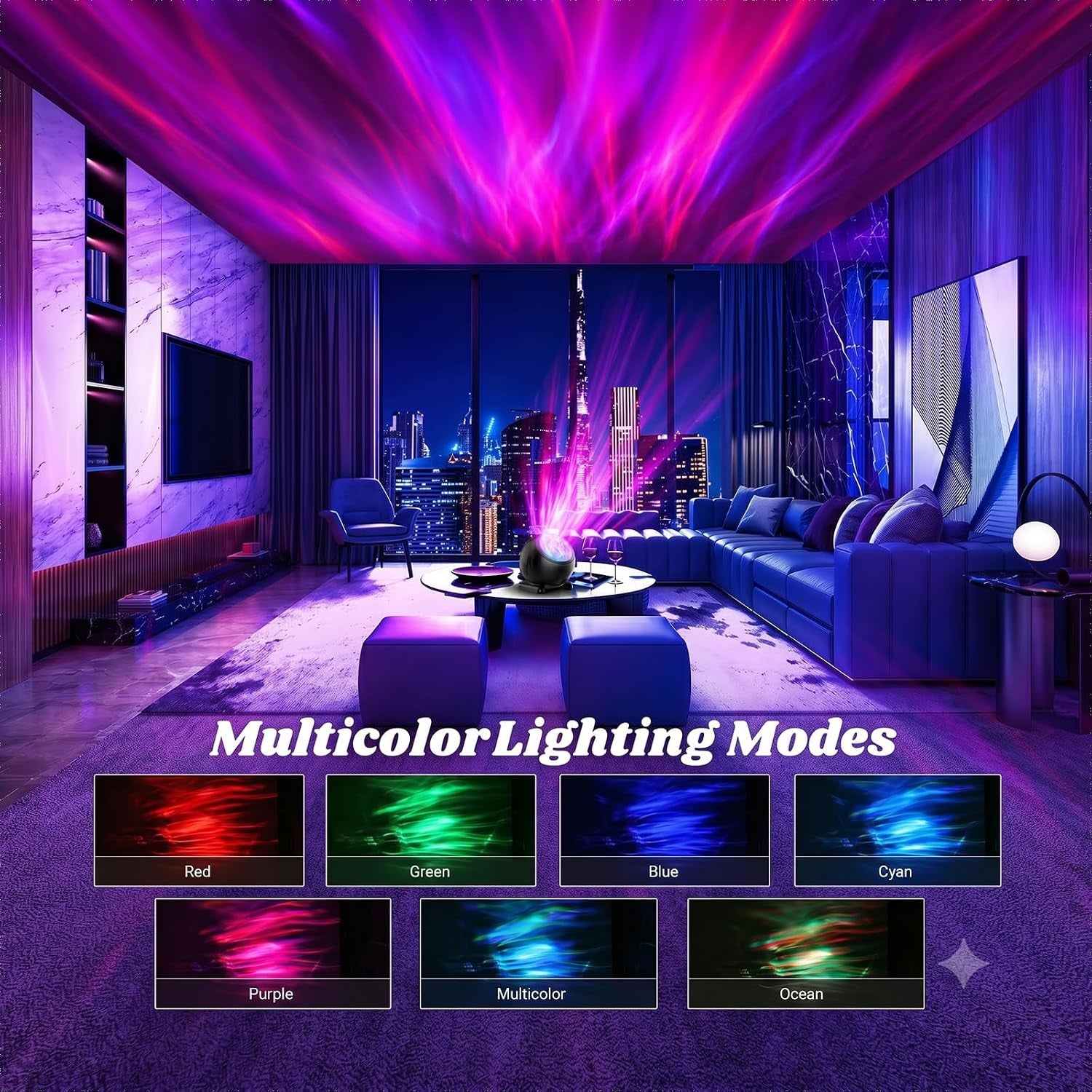 Northern Lights Projector, Aurora Light Projector for Kids Bedroom | Galaxy Light Projector with Timer and Remote, Room Decor, Teen Girls Trendy Stuff Gifts for Boys Adults Christmas Birthday