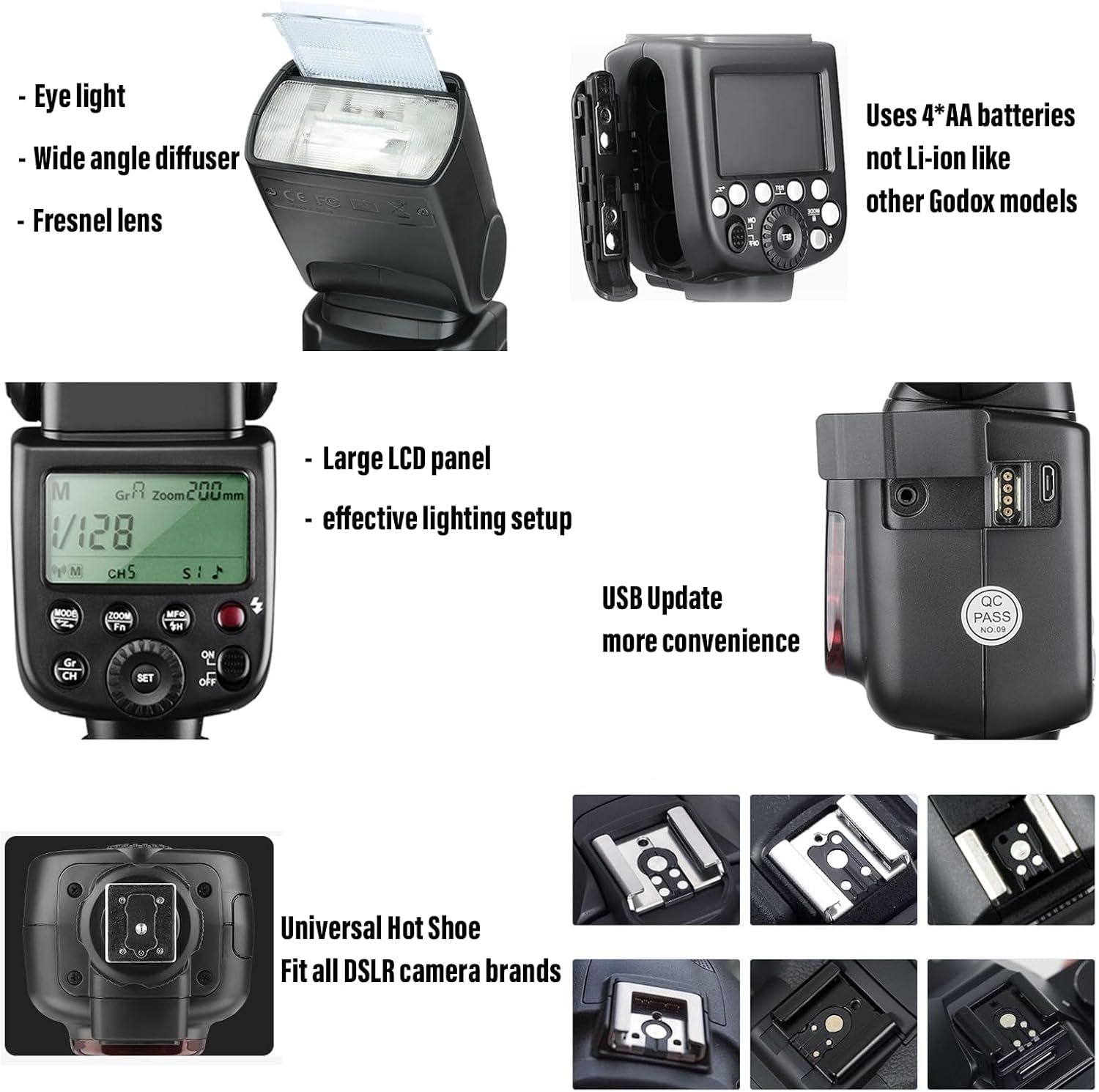 TT600S 2.4G Wireless Camera Flash Speedlite with Diffuser for Sony | Master/Slave GN60 Manual Flash, Support HSS When Paired off Camera with  X Trigger System for Sony Cameras