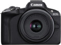 Canon EOS R50 Mirrorless Camera Rf-S18-45Mm F4.5-6.3 Is STM Lens Kit, 24.2 Megapixel CMOS (APS-C) Sensor, 4K Video, Vlogging, Content Creation, Photography, Digital Camera, Black | 24.2MP Aps-C CMOS, Digic X, Dual Pixel CMOS Af Ii, 6K-Oversampled 4K30P, Rf-S 18-45Mm Is Stm Lens Included