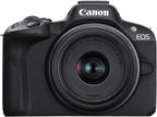 Canon EOS R50 Mirrorless Camera Rf-S18-45Mm F4.5-6.3 Is STM Lens Kit, 24.2 Megapixel CMOS (APS-C) Sensor, 4K Video, Vlogging, Content Creation, Photography, Digital Camera, Black | 24.2MP Aps-C CMOS, Digic X, Dual Pixel CMOS Af Ii, 6K-Oversampled 4K30P, Rf-S 18-45Mm Is Stm Lens Included
