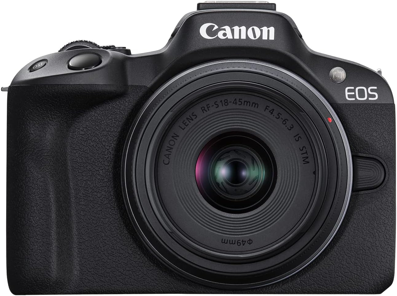 Canon EOS R50 Mirrorless Camera Rf-S18-45Mm F4.5-6.3 Is STM Lens Kit, 24.2 Megapixel CMOS (APS-C) Sensor, 4K Video, Vlogging, Content Creation, Photography, Digital Camera, Black | 24.2MP Aps-C CMOS, Digic X, Dual Pixel CMOS Af Ii, 6K-Oversampled 4K30P, Rf-S 18-45Mm Is Stm Lens Included