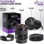 8Mm F/3.0 Professional Wide Angle Lens Aspherical Fisheye for Canon EOS 90D 80D 77D Rebel T8I T7 T7I T6I T6S T6 T100 SL2 SL3 DSLR Cameras with EF Mount