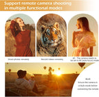 For Sony Tripod Wireless Shooting Grip with Shutter Release - Mini-Tripod with Rechargeable Remote Control for ZV-E10/ZV-E1/ZV-1/ZV-1F/RX100 VII/RX0 II/A6700/A6400/A6600/FX3/FX30, for Vlogging, White
