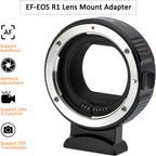 EF-EOS R Lens Mount Adapter Auto-Focus Lens Converter Compatible with Canon EF/EF-S Series Lens and EOS R, RP, R3, R5, R6, R6II, R7, R8, R10, R50, R100 Cameras