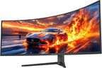 49" DQHD 165Hz Ultrawide Curved Gaming Monitor, 1500R, Freesync, Black | 5120X1440 32:9, 120%Srgb, Low Blue Light, Height-Adjustable Stand, HDMI 2.1/DP 1.4, Wall Mount for Gaming, Editing and Work
