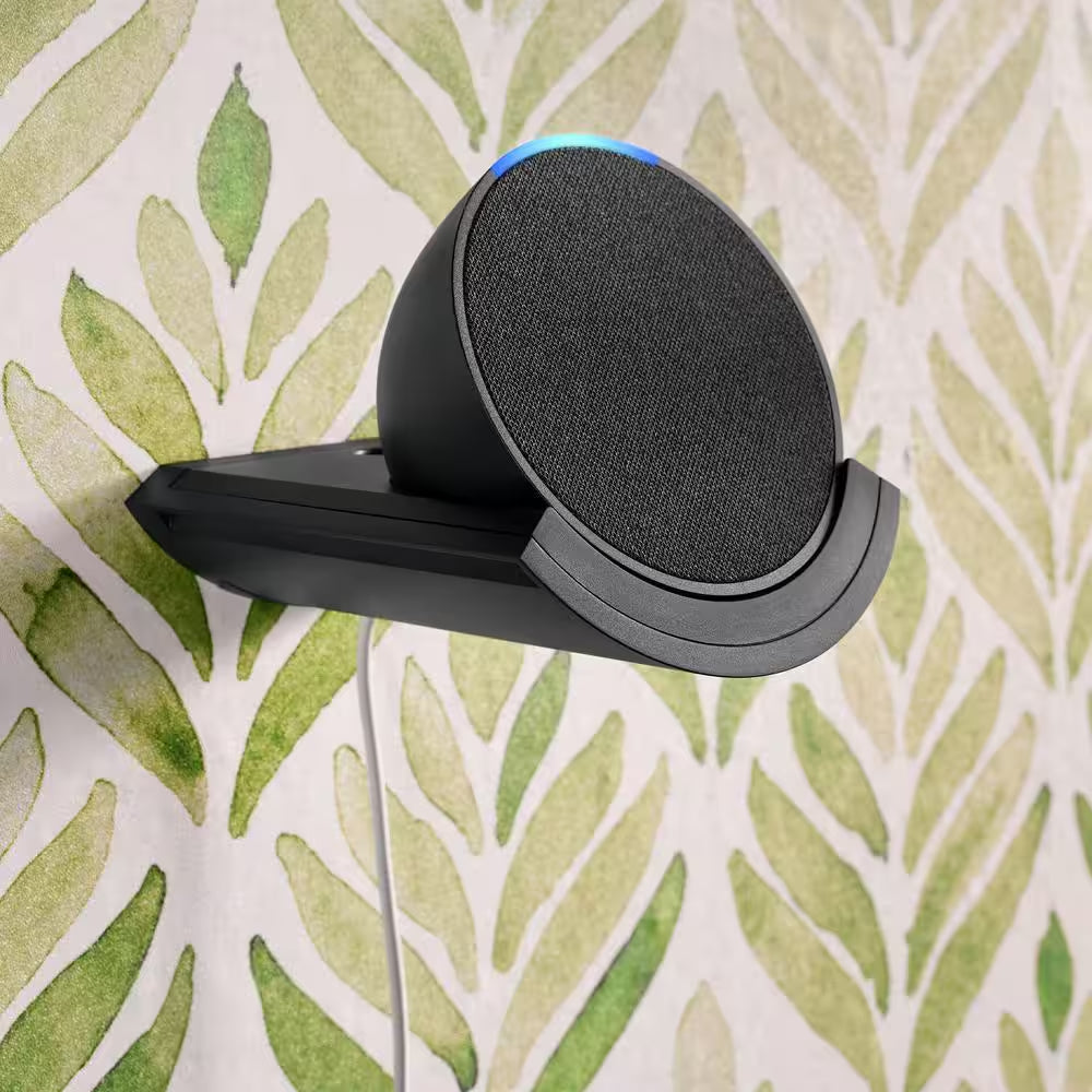 Echo Pop (1St Gen) Full Sound Compact Smart Speaker with Alexa, Charcoal