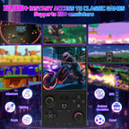 XF40V Retro Handheld Game Console with 2*Detachable Long Joysticks, 4.0-Inch HD IPS Screen Retro Gaming Console, Preloaded Classic Games with Multiple Emulator, Pocket Video Gaming