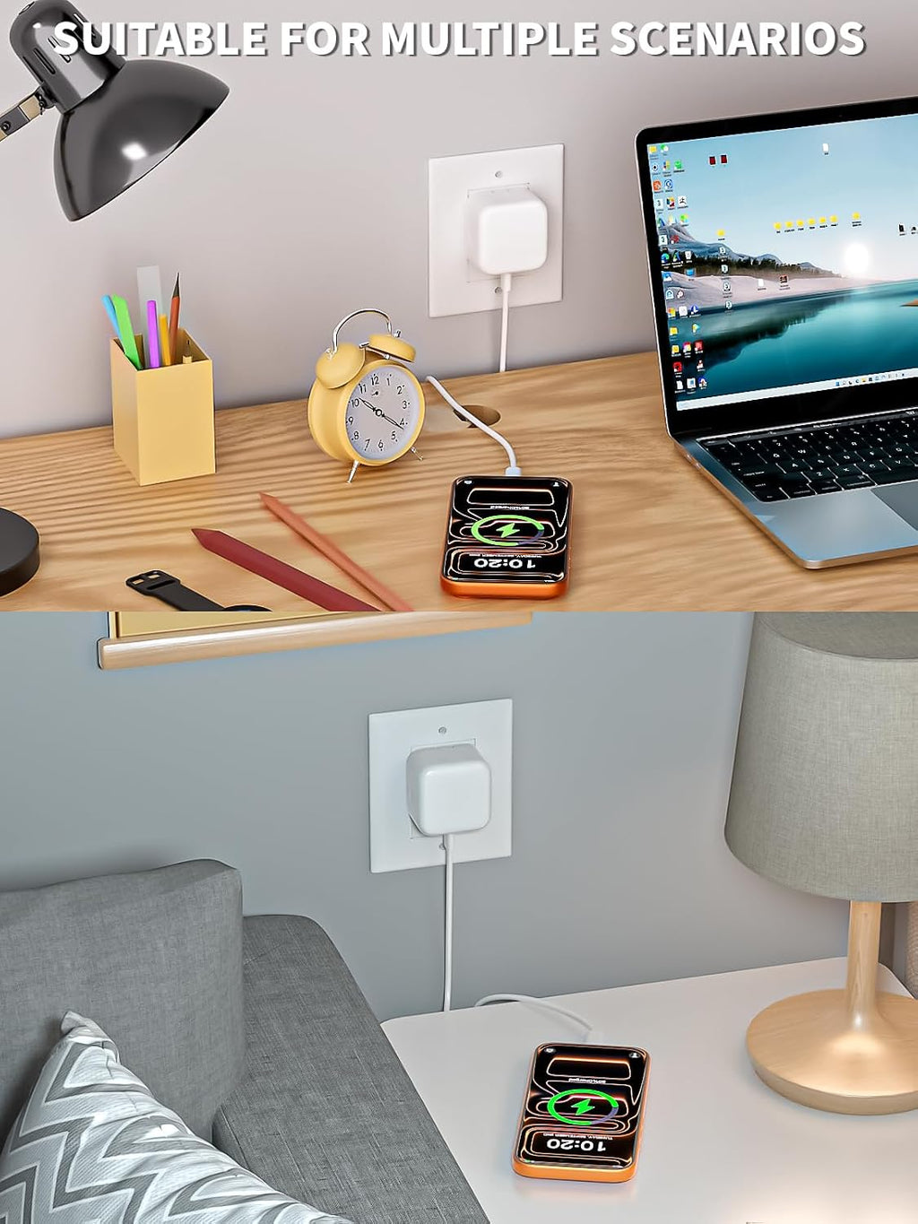 Iphone 17 Charger 40-60W Foldable USB C Fast Charging Block Single Port Apple 40W Dynamic Power Adapter with 60W Max,Apple Charger for Iphone 17 Pro Max/Air/16/15/14/13/12/11 Series,Ipad Pro Air Mini