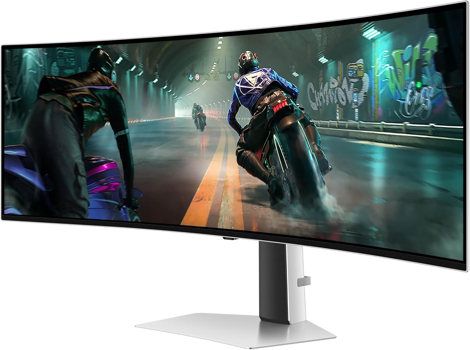 Samsung 49" Odyssey OLED G9 (G91SD) Dual QHD QD-OLED G-Sync Compatible Curved Gaming Monitor, 144Hz, 0.03Ms, AMD Freesync Premium Pro, Ergonomic Stand, 3 Year Warranty, LS49DG910SNXZA