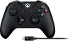 Microsoft 4N6-00001 Xbox Controller + Cable for Windows, Black