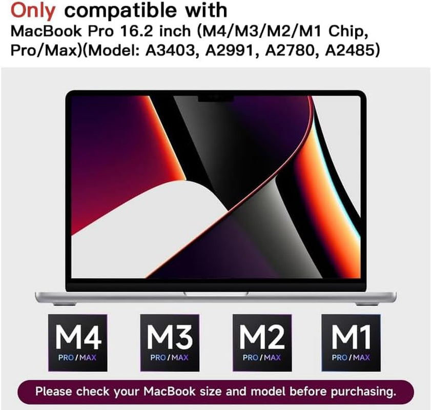 2 Pack anti Glare Film Designed for Macbook Pro 16 Inch (2021-2026 Release) | Matte anti Scratch Screen Protector Anti-Fingerprint Filter for Mac 16.2In (M5, M4, M3, M2, M1, Pro/Max)