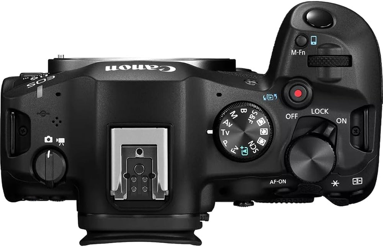 Canon EOS R6 Mark III Full Frame Mirrorless Interchangeable Lens Camera Body 7084C002 32.5MP | 40 FPS | 7K RAW Video | 8.5 Stop IBIS Bundle W/Deco Gear Bag +Microphone +Monopod +Photography Pro Kit
