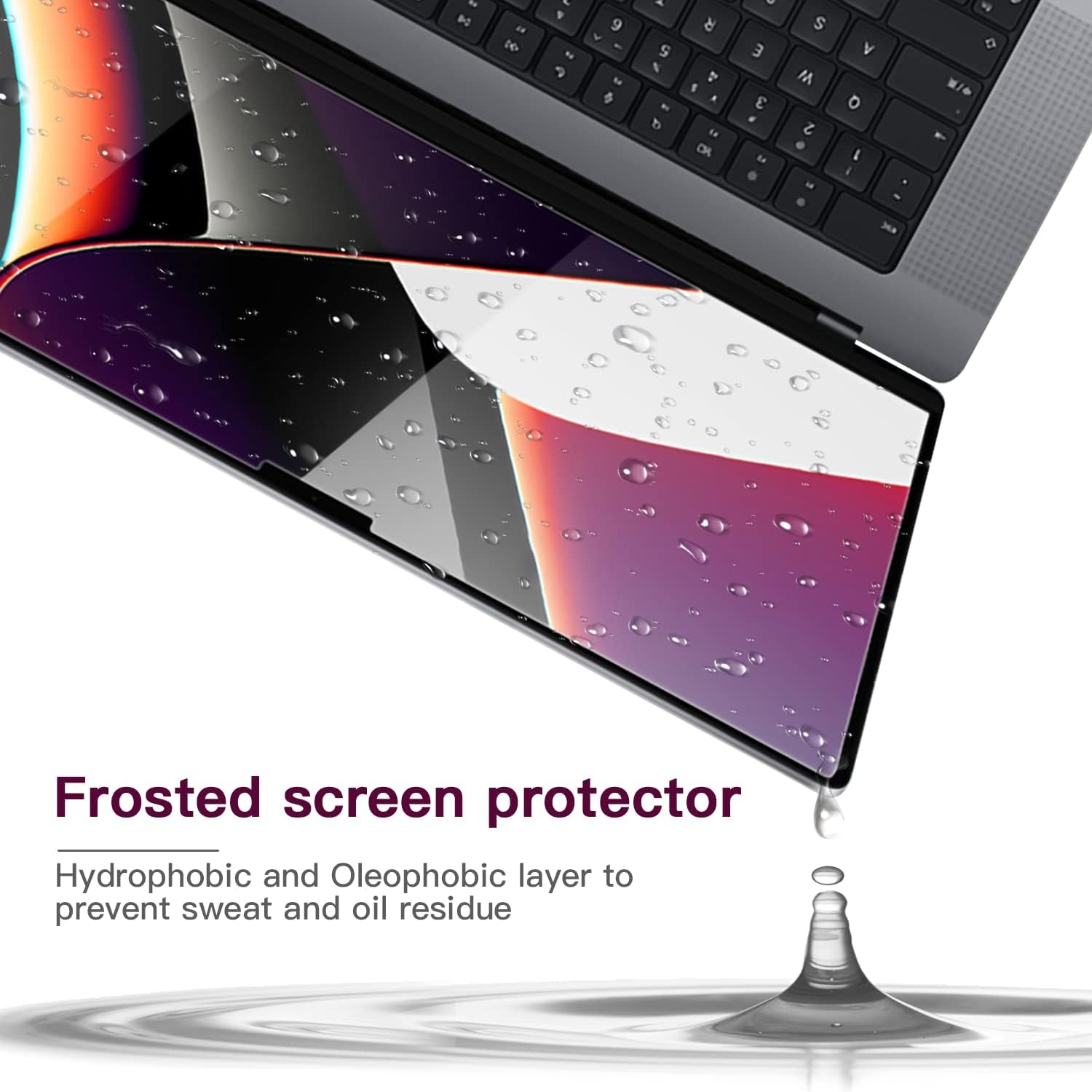 2 Pack anti Glare Film Designed for Macbook Pro 16 Inch (2021-2026 Release) | Matte anti Scratch Screen Protector Anti-Fingerprint Filter for Mac 16.2In (M5, M4, M3, M2, M1, Pro/Max)