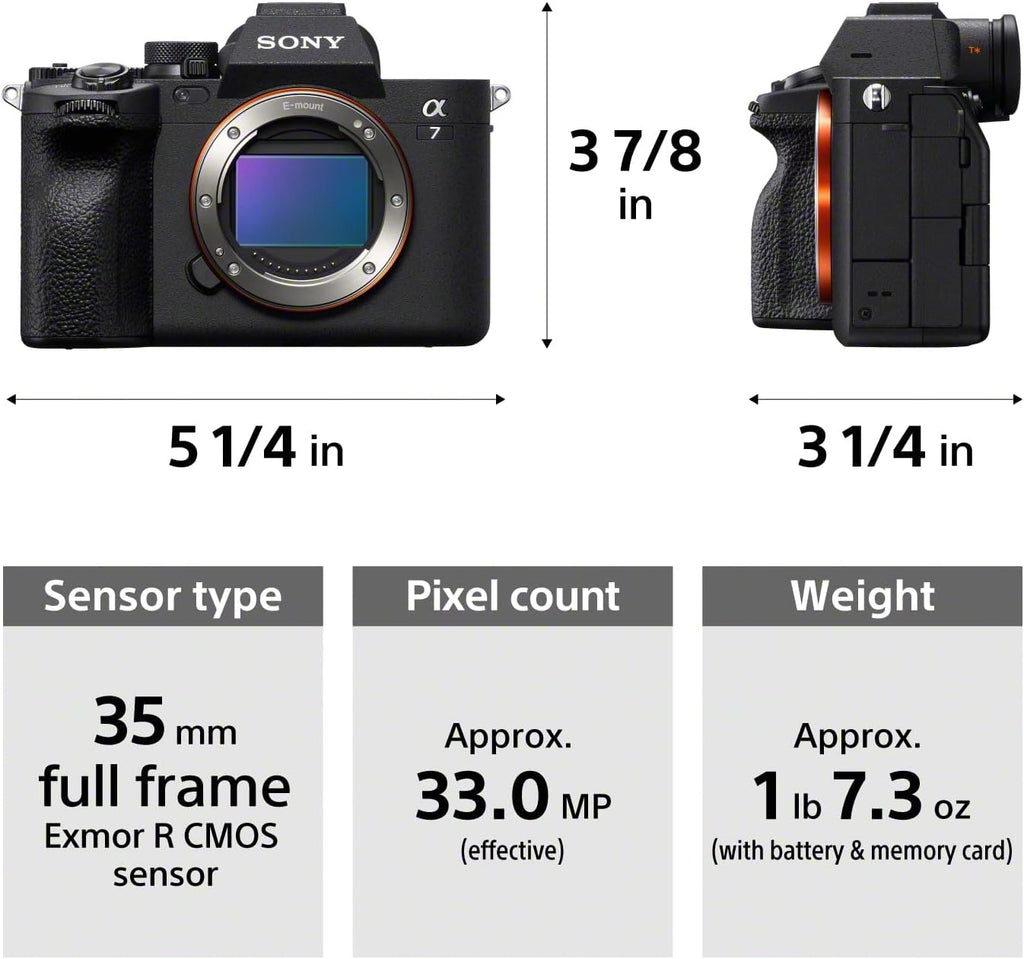 Sony Alpha 7 IV Full-Frame Mirrorless Interchangeable Lens Camera