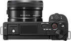 Sony ZV-E10 Mirrorless Camera Black with 16-50Mm Power Zoom Lens (ILCZV-E10L) – 24.2 MP APS-C Sensor, 4K Video, Vari-Angle Screen W/ 64GB Memory Card, Bag, Card Reader and More