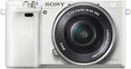 Sony Alpha A6000 Mirrorless Camera with 16-50Mm Lens (Silver) + Lens Cap Keeper + Cleaning Kit