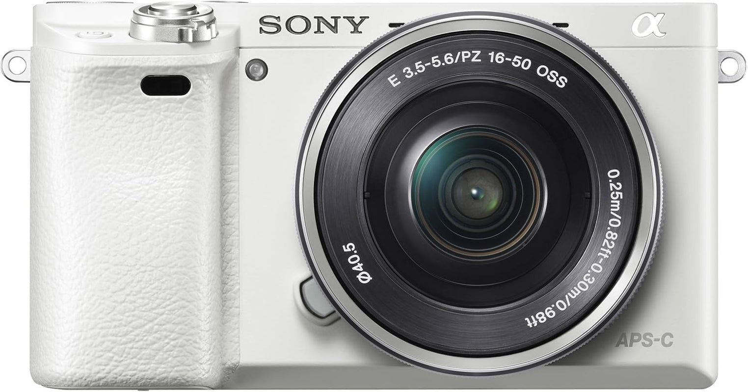 Sony Alpha A6000 Mirrorless Camera with 16-50Mm Lens (Silver) + Lens Cap Keeper + Cleaning Kit