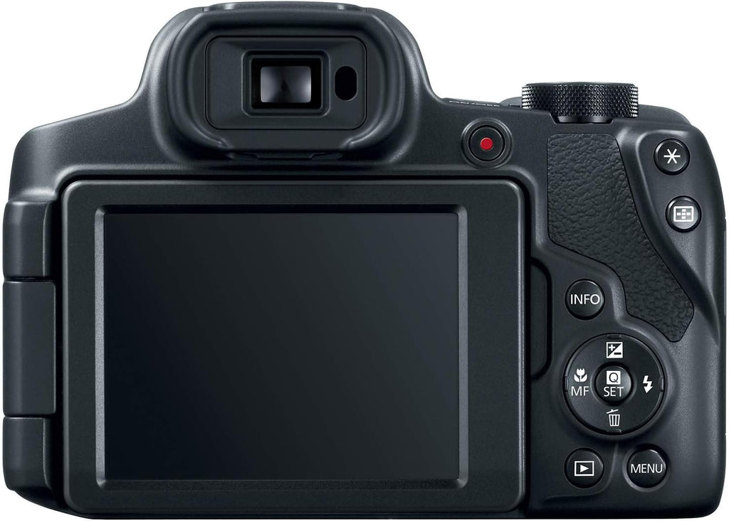Canon Powershot SX70 20.3MP Digital Camera 65X Optical Zoom Lens 4K Video 3-Inch LCD Tilt Screen (Black) | 20.3MP 1/2.3 CMOS, 4K Video, Digic 8, WI-FI and Bluetooth