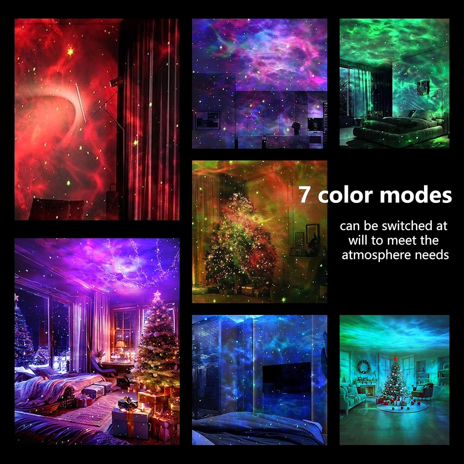 Galaxy Projector for Bedroom, 8 Colors Northern Lights Projector with Remote Control, Robot Astronaut Star Projector Night Light for Kids Room Decor