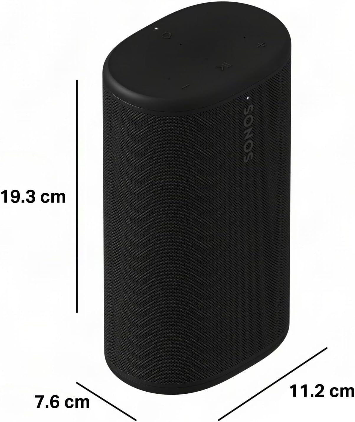 Sonos Play - Portable Bluetooth Speaker with Wifi, Alexa, 24-Hour Battery Life, Charging Base - Black
