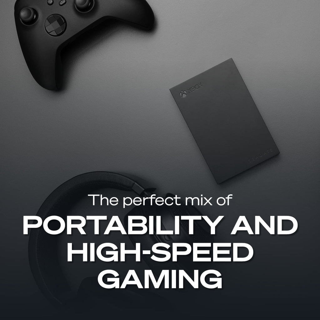 Game Drive for Xbox 2TB External USB 3.2 Gen 1 Hard Drive Xbox Certified with Green LED Bar (STKX2000403)