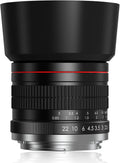 85Mm Lens for Canon RF 85Mm F1.8 Portrait Lens Manual Focus(Mf) for Canon EOS R/Ra/Rp/R3/R5/R5 C/R6/R6 Mark II /R7/R8/R10/R50/R100 Mirrorless Camera (For Canon R Series)