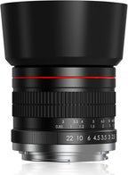 85Mm Lens for Canon RF 85Mm F1.8 Portrait Lens Manual Focus(Mf) for Canon EOS R/Ra/Rp/R3/R5/R5 C/R6/R6 Mark II /R7/R8/R10/R50/R100 Mirrorless Camera (For Canon R Series)