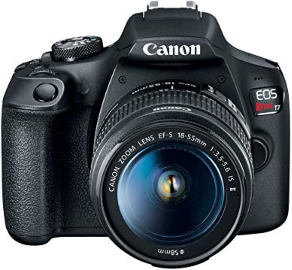 Canon EOS Rebel T7 DSLR Camera EF-S 18-55Mm F/3.5-5.6 Is II Lens Kit, 24.1 Megapixel CMOS (APS-C) Sensor, Full HD Videos, Built-In Wi-Fi, Beginner Photographers, Digital Camera, Black | 24.1MP Aps-C CMOS, Full HD 1080P, Built-In WI-FI and Nfc, Iso 100-6400, Ef-S 18-55Mm Is Ii Kit Lens