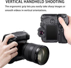 VG-C4EM Battery Grip for Sony A7IV A7R IV A7V A7M4 A9II, Vertical Hand Grip with Dual NP-FZ100 Slots, Ergonomic Non-Slip Design