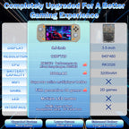 RG56PRO Retro Handheld Game Console - 5.5 Inch IPS Screen,31000+ Classic 3D Games,5000Mah Battery, Open Linux System,Portable Console with 128G TF Card - Birthday Gift for Boyfriend (Gray)