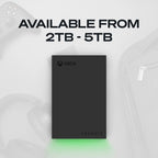 Game Drive for Xbox 2TB External USB 3.2 Gen 1 Hard Drive Xbox Certified with Green LED Bar (STKX2000403)