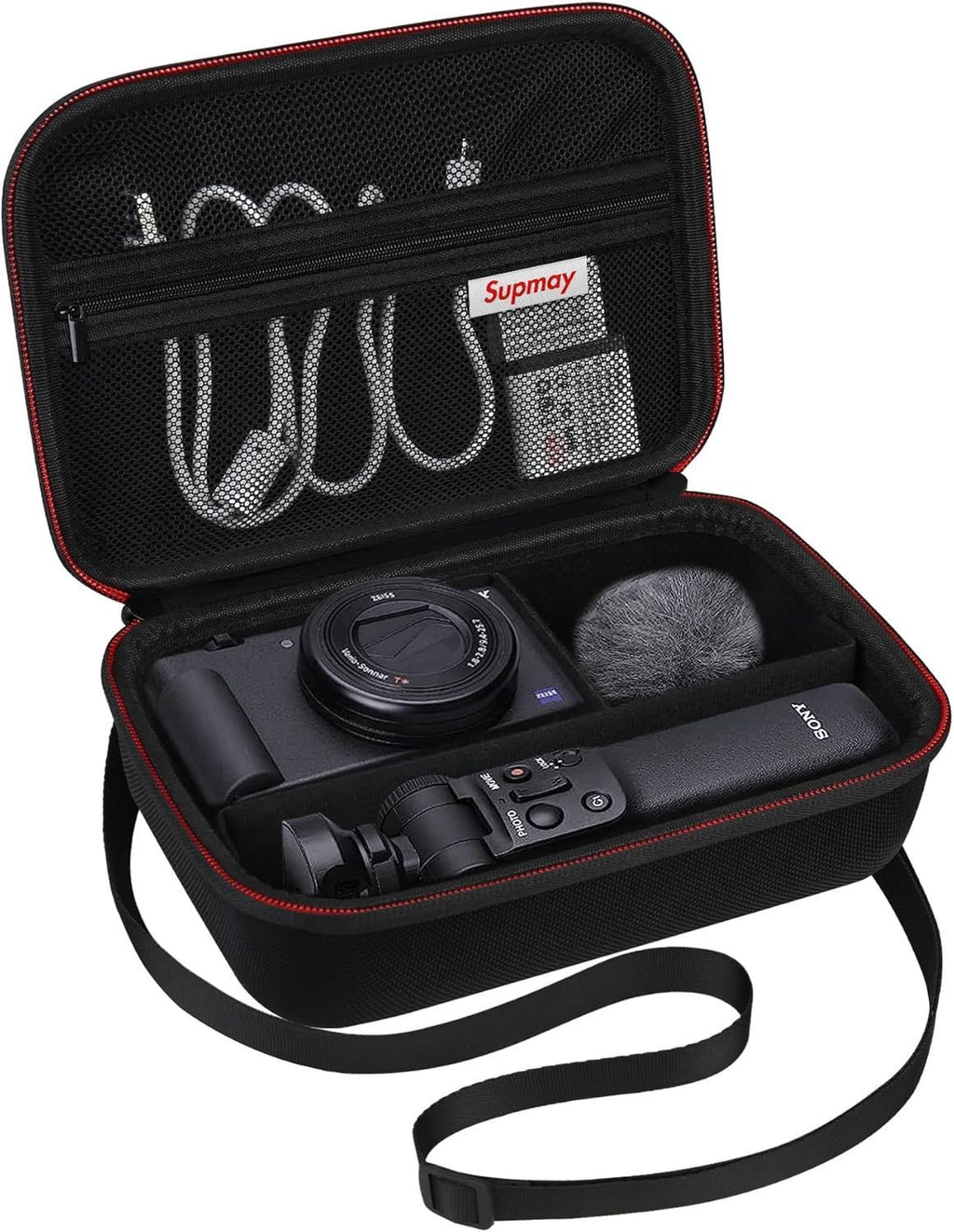 Hard Travel Case for Sony ZV-1F / ZV-1 / II Digital Camera, Black