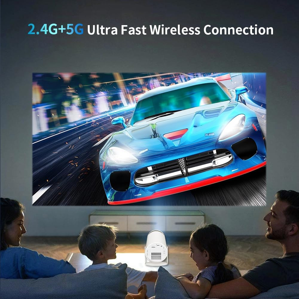 X10 plus Retro Game Console with Projector,4K HD Portable Projector with 10000+ Games,Plug and Play TV Video Game Stick,Android TV 11.0, Wifi,Smart Projector with 2.4G Wireless Controllers