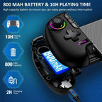 Wireless Phone Controller for Iphone Android with Hall Joystick RGB Gaming Support Xbox Cloud Steam Link Black