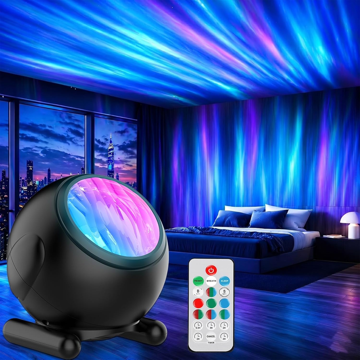 Northern Lights Projector, Aurora Light Projector for Kids Bedroom | Galaxy Light Projector with Timer and Remote, Room Decor, Teen Girls Trendy Stuff Gifts for Boys Adults Christmas Birthday