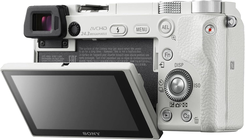 Sony Alpha A6000 Mirrorless Camera with 16-50Mm Lens (Silver) + Lens Cap Keeper + Cleaning Kit
