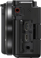 Sony ZV-E10 Mirrorless Camera Black with 16-50Mm Power Zoom Lens (ILCZV-E10L) – 24.2 MP APS-C Sensor, 4K Video, Vari-Angle Screen W/ 64GB Memory Card, Bag, Card Reader and More