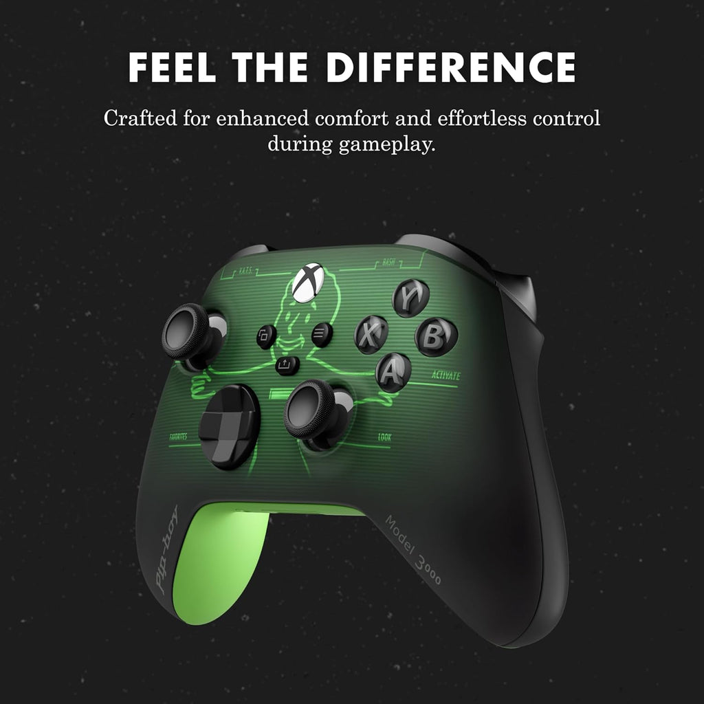 Xbox Wireless Gaming Controller | Fallout Pip-Boy Edition | Console, PC, & Cloud Devices | Textured Grip | Wireless, Bluetooth, USB-C Connectivity