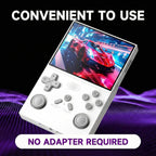 R40 Retro Handheld Game Console - Open Source System,3.5" IPS Screen, 18,000+ Classic Games, 128G TF Card, 3000Mah Battery, Portable Gaming Player for Travel, Retro Gaming Console, White