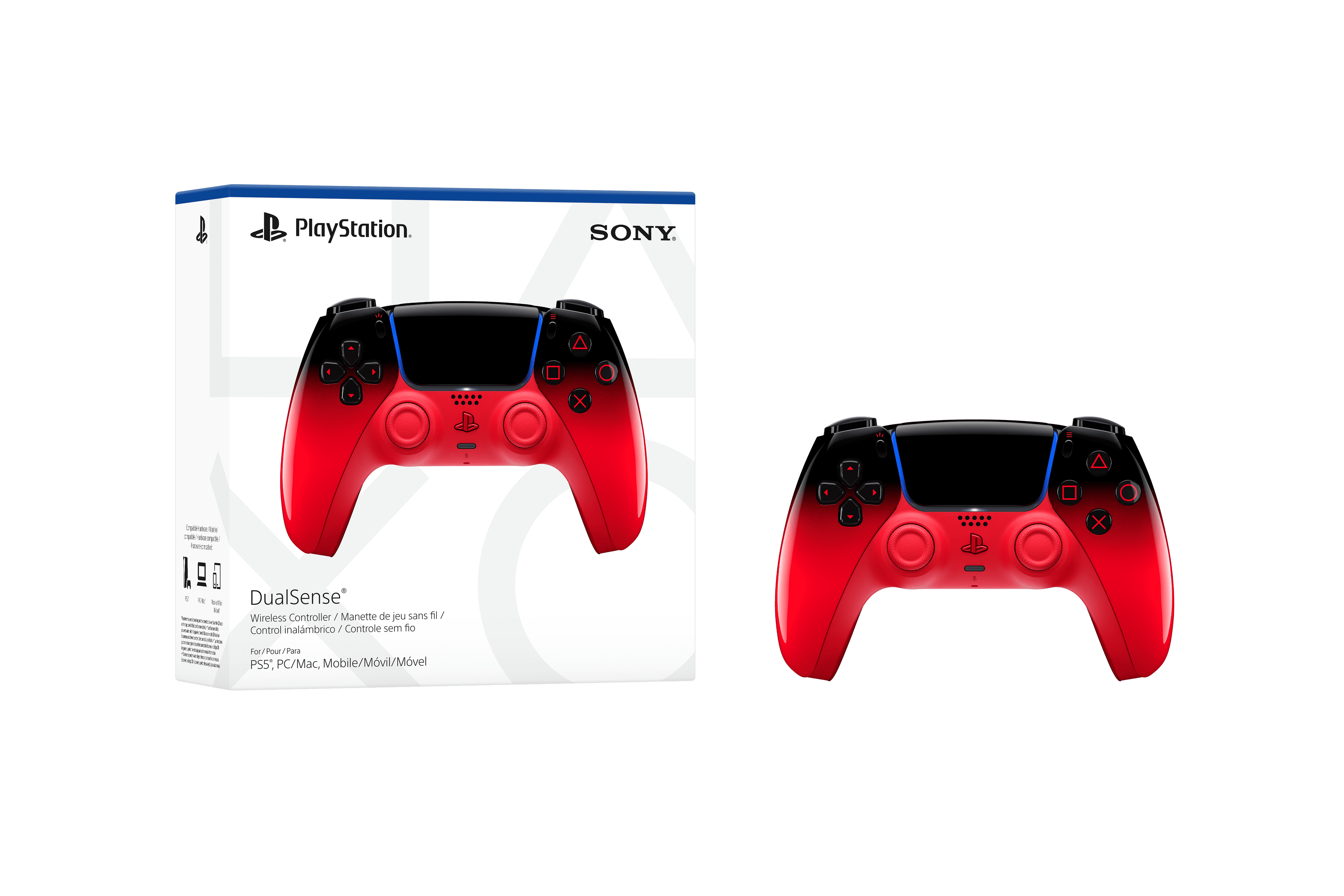 Sony PS5 Dualsense Wireless Controller - Techno Red